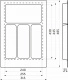 Лоток для столовых приборов 400 PIXEL 315*485, серый AKS_preview_1