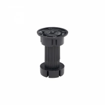 Опора кухонная пласт. h100 трехсоставная под короткий саморез, черный (1 уп. = 250 шт.) РБ фотография