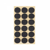 Подкладка самоприлипающая фетровая прорезиненная d25мм (1упак.=18шт), черная, Folmag фотография