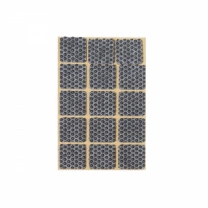 Подкладка самоприлипающая фетровая прорезиненная 30 х 30мм (1упак.=15шт), серая, Folmag фотография