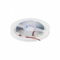 Лента светодиодная - 9,6W/m, 12V, 8мм, 2835, 120 д/м, IP20, холодный белый (6000K), CRI>70, 800 Lm, 5м, CZ фотография