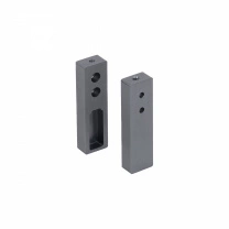 Держатель штанги гардеробной прямоуг. FAME/1 концевой, графит браш AKS