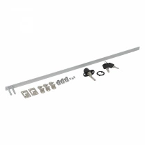 Замок для выдвижных 3-х ящиков механический центральный 288/500, черный, AKS