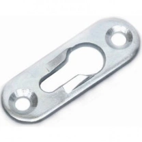 Пластинка зацепная 42*14*2 ВА белый цинк, AKS Пластинка зацепная 42*14*2 ВА белый цинк, AKS
