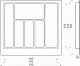Лоток для столовых приборов 600 PIXEL 540*485, серый AKS_preview_1