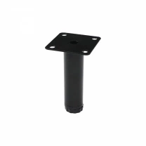 Опора меб. мет. D-100 h100 d25 с регул. черный (тип 2)AKS фотография