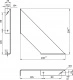 Полкодержатель мет. PLATE 200*200*2.3 черный (1 упак. = 2 шт.) AKS_preview_1