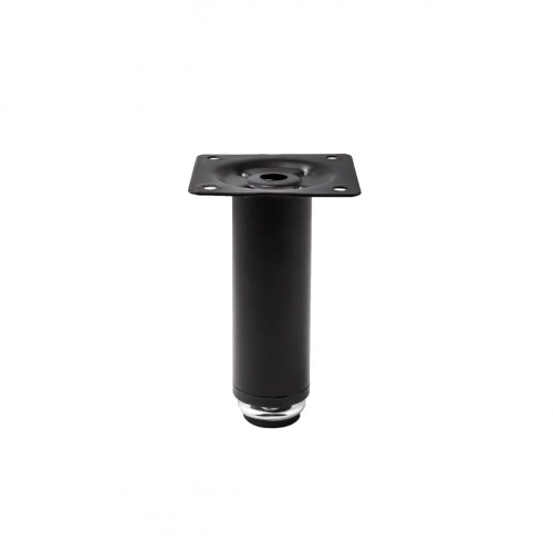 Опора меб. мет. D-150 h150 d30 с регул. черный матовый AKS_1