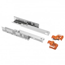Направляющая скрытого монтажа L-500 push to open ДСП до16mm с замками GTV MODERN SLIDE полное выдвижение фотография