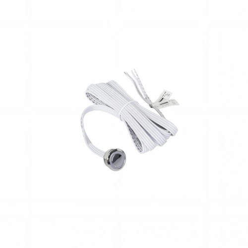 Выключатель сенсорный, с диммированием, врезной, 12V/24V, 60W/120W, синяя подсветка, цвет хром, без коннекторов, AKS_1