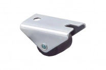 Ролик меб. d14 h18 прямоходящий, черный AKS фотография