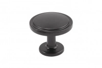 Ручка меб. кнопка мет. NEO черный матовый AKS Ручка меб. кнопка мет. NEO черный матовый AKS