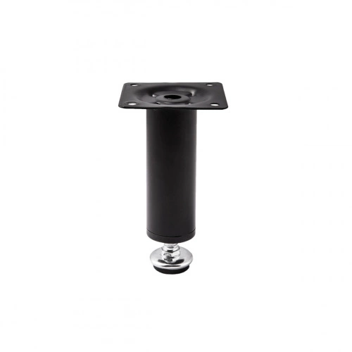 Опора меб. мет. D-150 h150 d30 с регул. черный матовый AKS_3