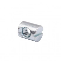 Гайка бочонок М6*10*13 несимметричная белый цинк (уп/1тыс.шт) AKS фотография