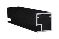 Профиль алюминиевый для рамочных фасадов Z-1 черный муар (L-6000) АЛЮТЕХ фотография