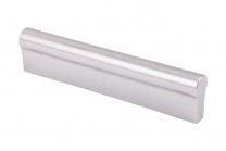 Ручка меб. скоба пластик. С-24 96/128 металлик без саморезов фотография