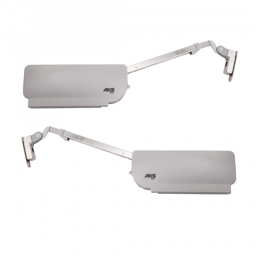 Подъемный механизм верхний C с доводчиком и фиксацией в любом положении на две двери AKS PLUS TITAN серый_4