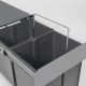 Мусорные контейнеры выдвижные 400 (2*18LT), серый AKS_preview_1