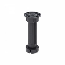 Опора кухонная пласт. h150 трехсоставная под короткий саморез, черный (1 уп. = 200 шт.) РБ фотография