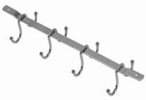 Держатель подвесной для кружек 380*45*90, хром AKS фотография