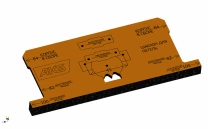 Шаблон для разметки под мебельные петли (присадка 45мм) AKS фотография