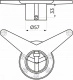 Крепление усы на трубу d60, никель AKS_preview_1