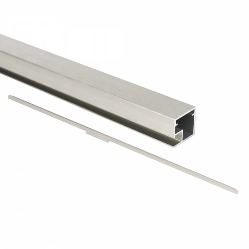 Профиль алюминиевый с интегрированной ручкой AF-1 никель брашированный L-2700 AKS_1