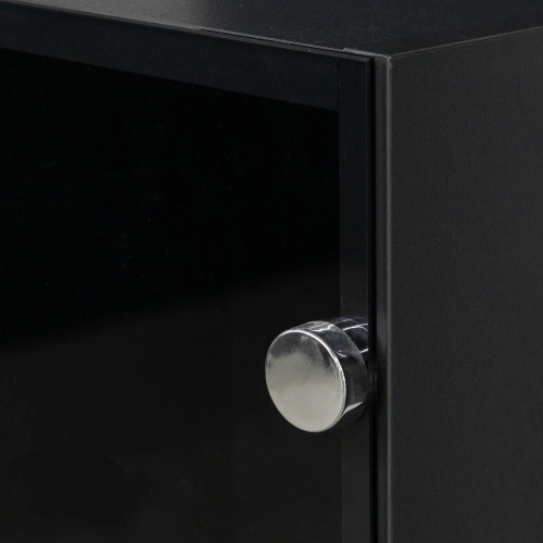 Петля д/стекла накладная с пружиной h0 slide-on AKS (круглая заглушка хром)_5