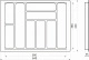 Лоток для столовых приборов 700 TR-03 (640～580*430～390*55), серый AKS_preview_1