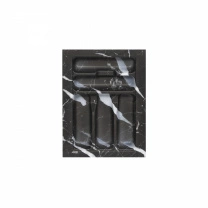 Лоток для столовых приборов 400 MARBLE 320*430, черно-серый мрамор AKS фотография