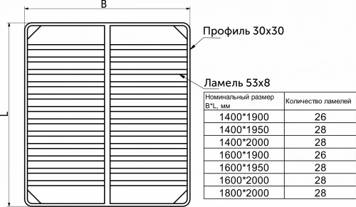 Основание под матрас 1600x2000мм ЭКОНОМ неразборное BY (без опор)_2