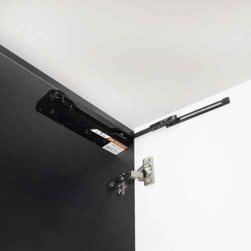 Механизм push-to-open с доводчиком черный SMART AKS для шкафных фасадов_3