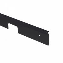 Планка соединительная к столешнице 38 Egger с открытым торцом черная AKS