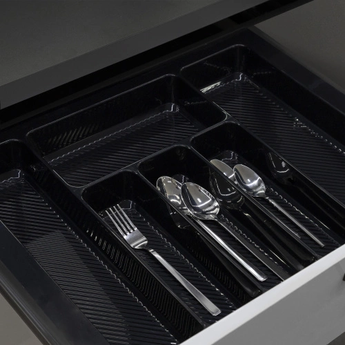 Лоток для столовых приборов 500 LINER 435*430, черный AKS_4
