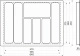 Лоток для столовых приборов 700 LINER 640*430, белый AKS_preview_1