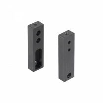 Держатель штанги гардеробной прямоуг. FAME LUMI/1 концевой, графит браш AKS