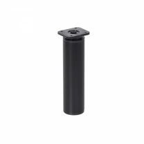 Опора меб. алюм. DAP-77 h150 с регул. черный матовый AKS Опора меб. алюм. DAP-77 h150 с регул. черный матовый AKS