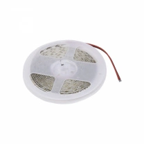 Лента светодиодная - 19,2W/m, 12V, 10мм, 2835, 240 д/м, IP20, теплый белый (3000K), CRI>80, 2000 Lm, 5м, AKS фотография