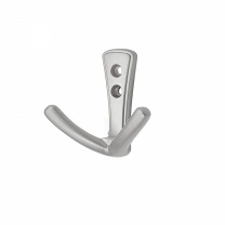 Крючок меб. двухрожковый мет. RUNA хром матовый AKS