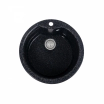 Мойка каменная, круглая одночашевая, S-2, d460 мм, асфальт, врезная, Sim Gran фотография