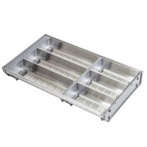 Вкладыш 30/500 шуфлядный металлический Organizer нержавеющая сталь (473*280*65) AKS фотография