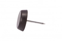 Подпятник черный с гвоздем (уп/20шт) AKS фотография