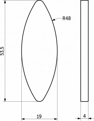 Шкант плоский №10 (53*19*4) (уп/20 шт) РП_2