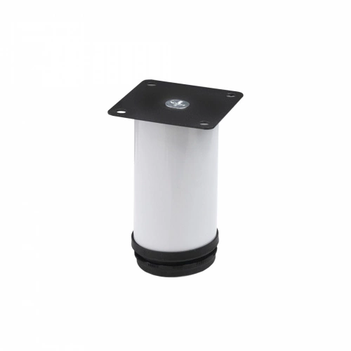 Опора меб. мет. d50 h100 с регул. белый AKS_1