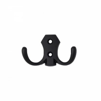 Крючок меб. двухрожковый мет. WP89 черный матовый GRIDLI фотография