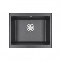 Мойка кварц, прямоугольная, 5551, 550*460мм, графит, под столешницу, Granula фотография
