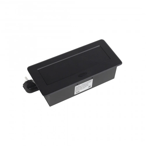 Выдвижной удлинитель Nova USB, 2 розетки, USB A + USB C, черный, AKS_3