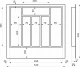 Лоток для столовых приборов 600 TR-01 (540*495*45), серый GRIDLI_preview_1