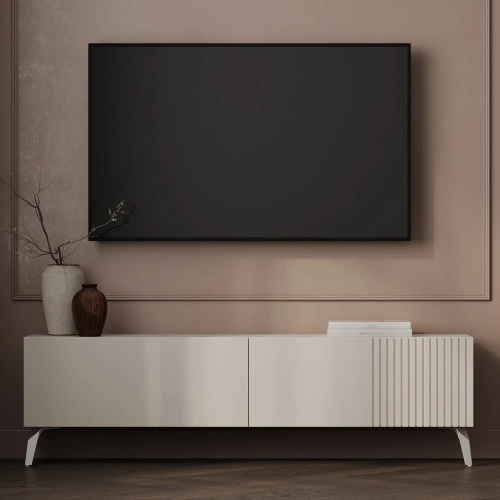 Опора меб. мет. HARMONY h130 матовый хром AKS_7