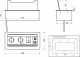Выдвижной удлинитель Atlas USB, 2 розетки, USB A + C, HDMI, LAN, шлиф. сталь, AKS_preview_1